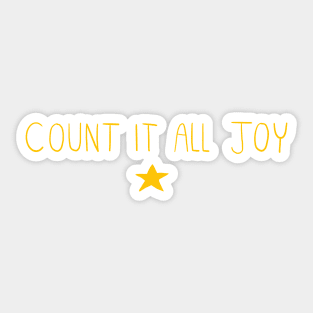 Count It All Joy Collection Sticker